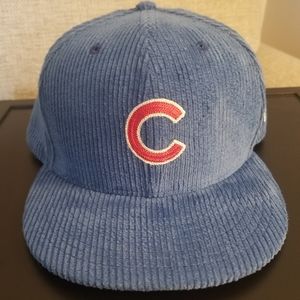 Chicago Cubs corduroy fitted hat